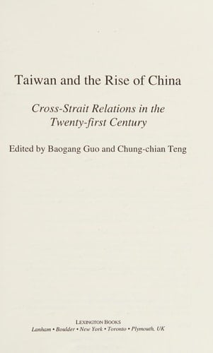 Taiwan and the Rise of China