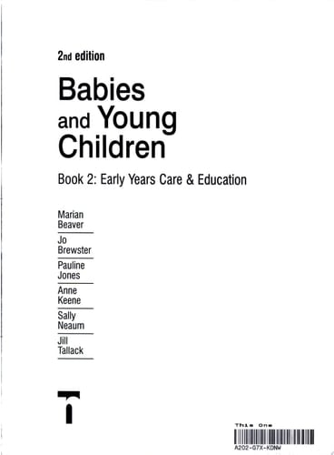 Babies and Young Children Early Years Care and Education