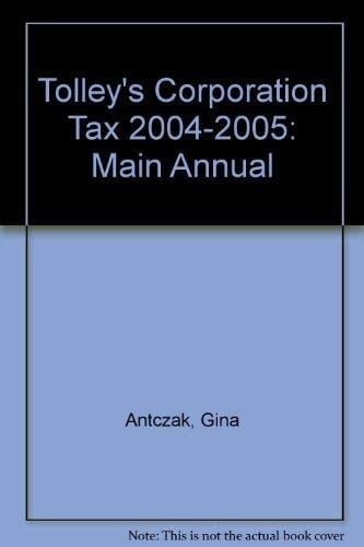 Tolley's Corporation Tax