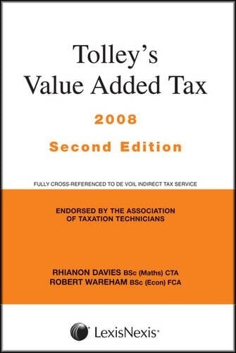 Tolley's Value Added Tax 2008 (Second Edition Only)