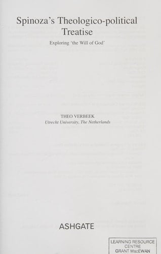 Spinoza's Theologico-Political Treatise: Exploring 'The Will of God'