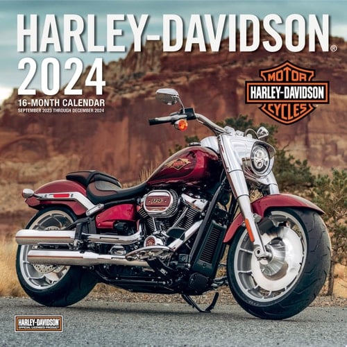 Harley-Davidson 2024 16-Month 12x12 Wall Calendar - September 2023 Through December 2024