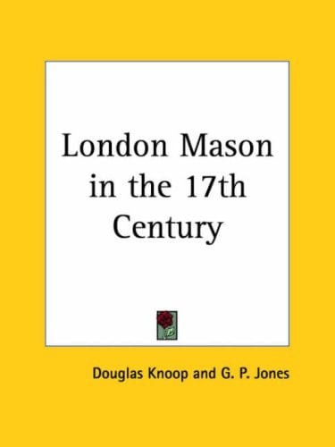 London Mason in the 17th Century 1935