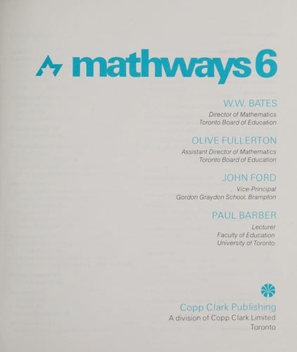 Mathways 6
