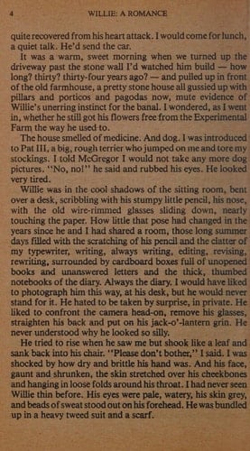 Willie A Romance