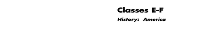Super LCCS Gale's Library of Congress Classification Schedules; Combined with Additions and Changes Through 1997; Compiled from Sources Enumerated on Verso. History: America. Cl. E - F