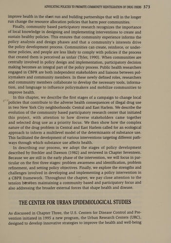 Community-Based Participatory Research for Health