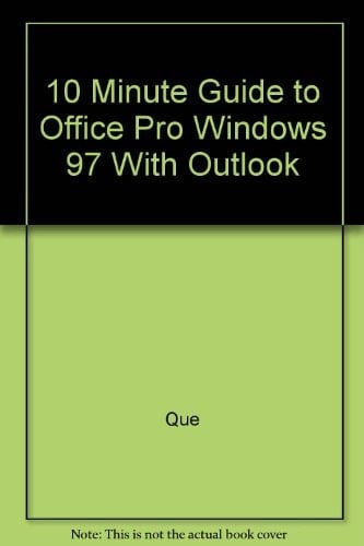 10 Minute Guide to Office Pro Windows 97 with Outlook Bundle