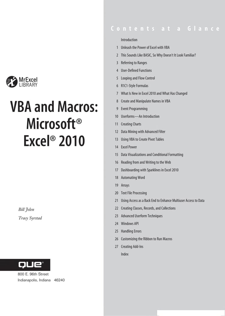 VBA and Macros Microsoft Excel 2010