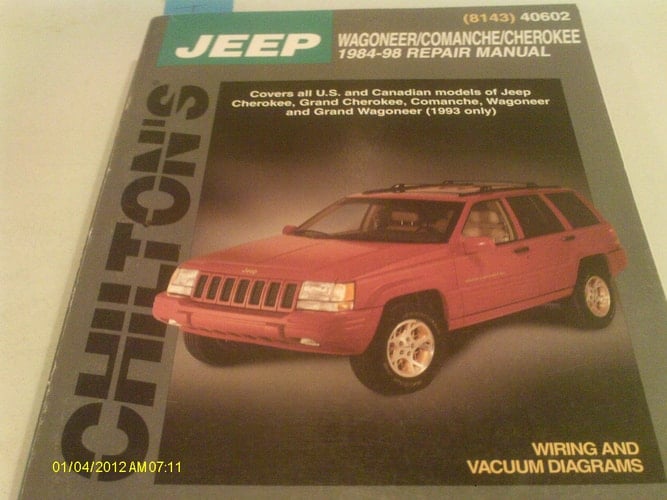 Chilton's Jeep Wagoneer/Commanche/Cherokee 1984-98 Repair Manual