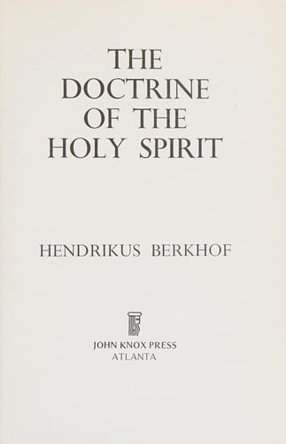 Doctrine of the Holy Spirit