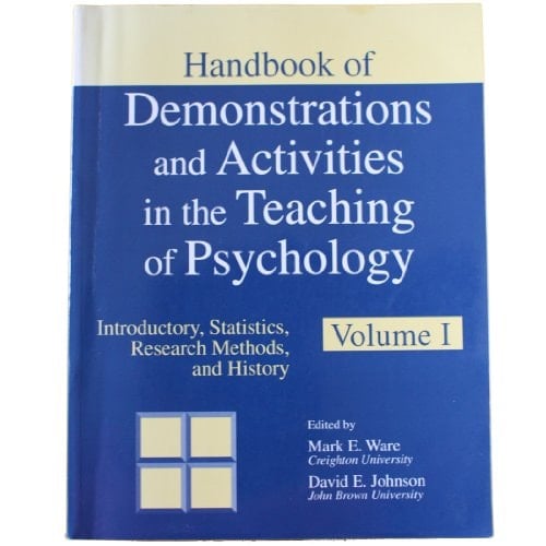 Handbook of Demonstrations and Activities in Teaching of Psychology, Volume I