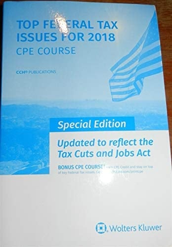 Top Federal Tax Issues for 2018 CPE Course