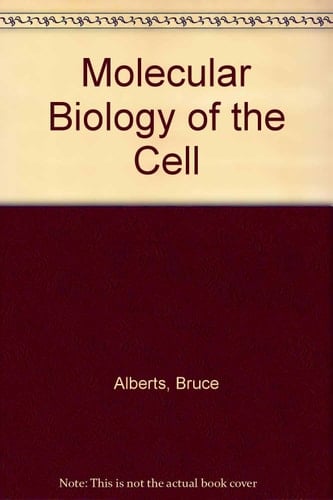 Molecular Biology of the Cell 3 Transparency Set