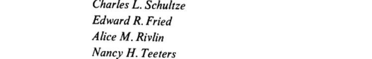 Setting National Priorities The 1972 Budget
