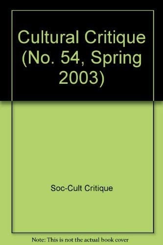 Cultural Critique 54