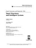 Smart Structures and Materials 1994 Smart Structures and Intelligent Systems : 14-16 February 1994, Orlando, Florida
