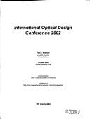 International Optical Design Conference 2002 3-5 June, 2002, Tucson, Arizona, USA
