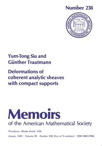 Deformations of Coherent Analytic Sheaves with Compact Supports