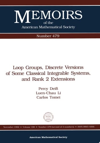 Loop Groups, Discrete Versions of Some Classical Integrable Systems, and Rank 2 Extensions
