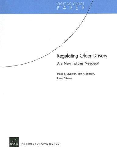 Regulating older drivers: are new policies needed?