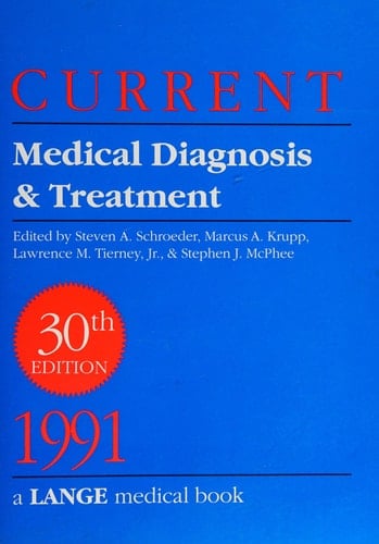 Current Medical Diagnosis & Treatment 1991