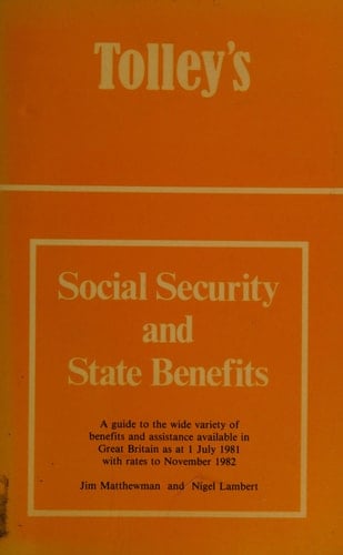 Tolley's Social Security and State Benefits 1981