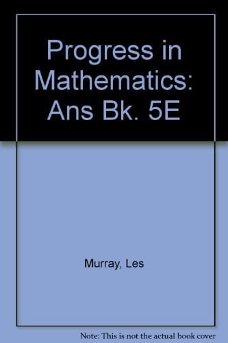 Progress in Mathematics Answers. 5E