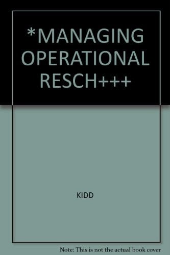*MANAGING OPERATIONAL RESCH+++
