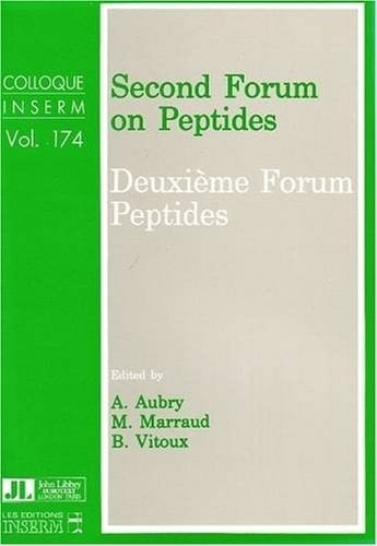 Second Forum on Peptides Proceedings of the 2nd Forum on Peptides Held in Nancy 2-6 May 1988