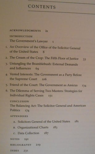 The Solicitor General The Politics of Law
