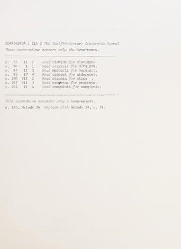 The Twelfth-Century Cistercian Hymnal (Cistercian Liturgy)