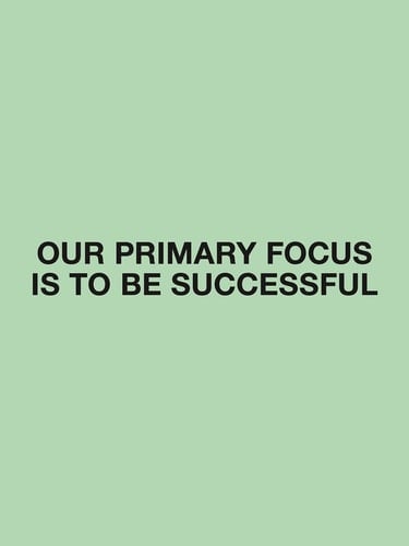 Jessica Vaughn Our Primary Focus is to be Successful