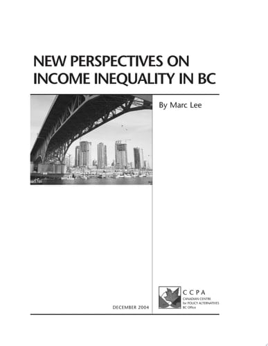 New Perspectives on Income Inequality in BC