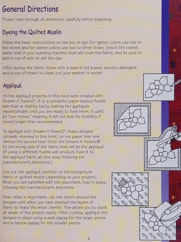 using quilted muslin