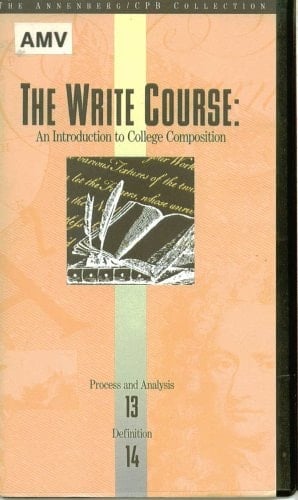The Write Course: An Introduction To College Composition; Program 13: Process And Analysis; Program 14: Definition; 1VHS