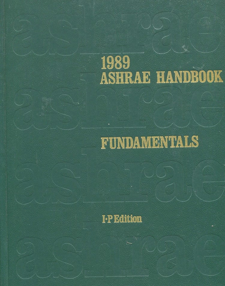 1989 ASHRAE Handbook Fundamentals