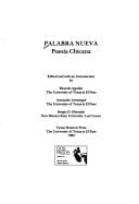 Palabra Nueva: Poesia Chicana