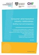 Consumer-Pharmaceutical Industry Relationships: Building Trust and Transparency