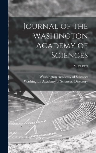 Journal of the Washington Academy of Sciences; V. 49 1959