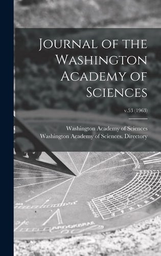 Journal of the Washington Academy of Sciences; V.53 (1963)