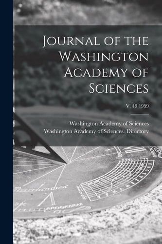 Journal of the Washington Academy of Sciences; V. 49 1959