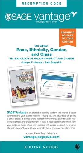 Sage Vantage: Race, Ethnicity, Gender, and Class: The Sociology of Group Conflict and Change