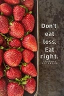 JOURNAL NOTEBOOK - Don't Eat Less, Eat Right Inspirational Quotes Journal