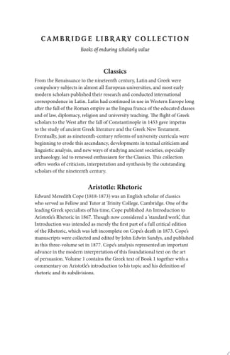 Aristotle: Rhetoric