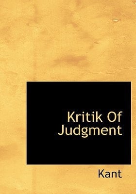 Kritik Of Judgment
