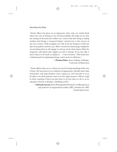 When The Art of Perfect Timing