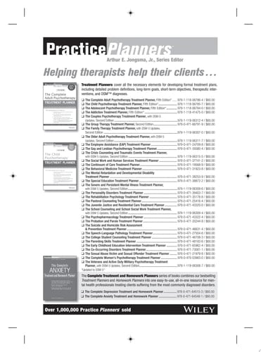 The Crisis Counseling and Traumatic Events Treatment Planner, with DSM-5 Updates
