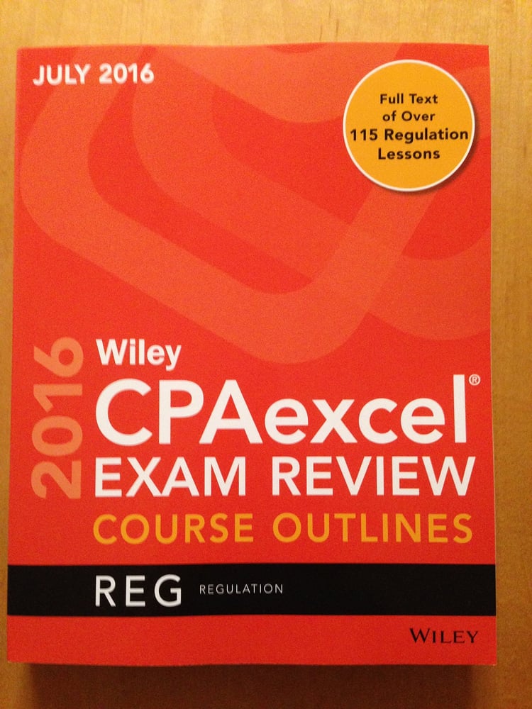 Wiley CPAexcel® Exam Review Course Outlines January 2016 Regulation