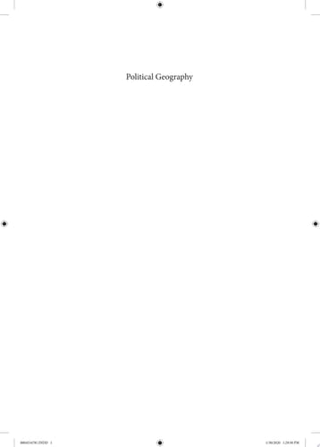 Political Geography A Critical Introduction